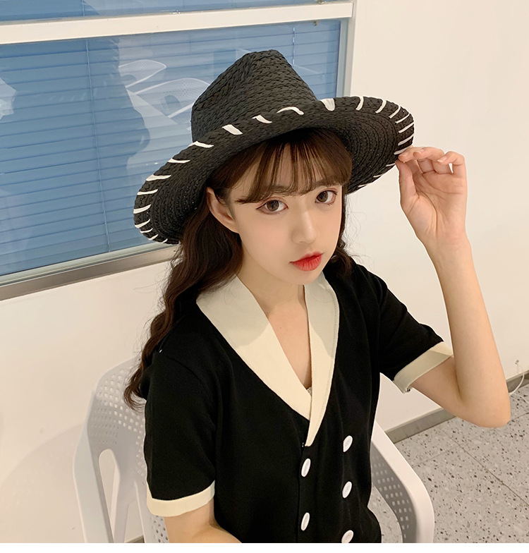 China summer straw hat beach straw hat paper straw hat panama straw hat for women