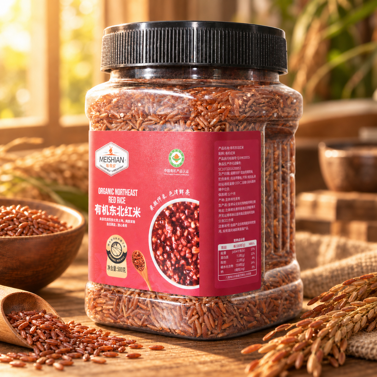 Organic Northeast Red Rice 500g 4 Organic Northeast Red Rice 500g 4