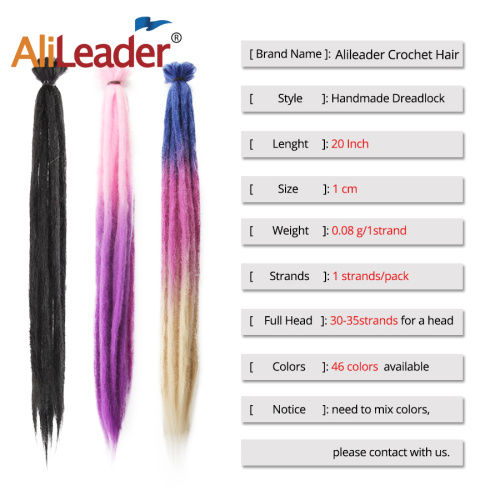 20Inch Fake Dread Extensions Synthetic Soft Faux Locs Supplier, Supply Various 20Inch Fake Dread Extensions Synthetic Soft Faux Locs of High Quality