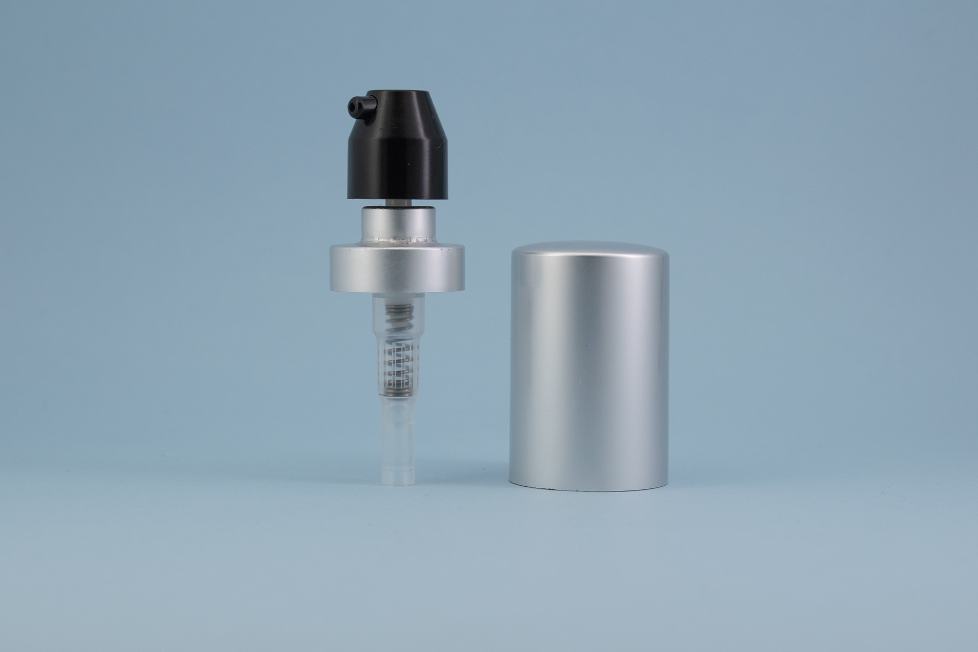 FEA 20 Matte Silver Crimp Treatment Pump With Aluminum Cap FEA 20 Matte Silver Crimp Treatment Pump With Aluminum Cap