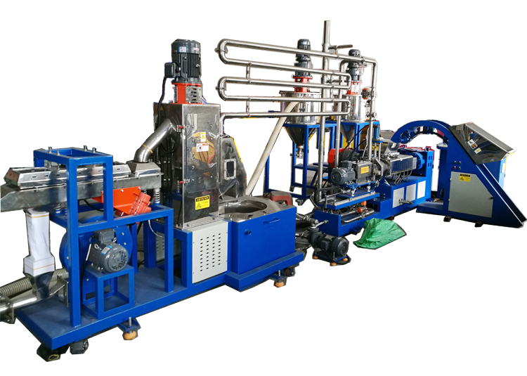 Under-water extrusion pelletizing machine