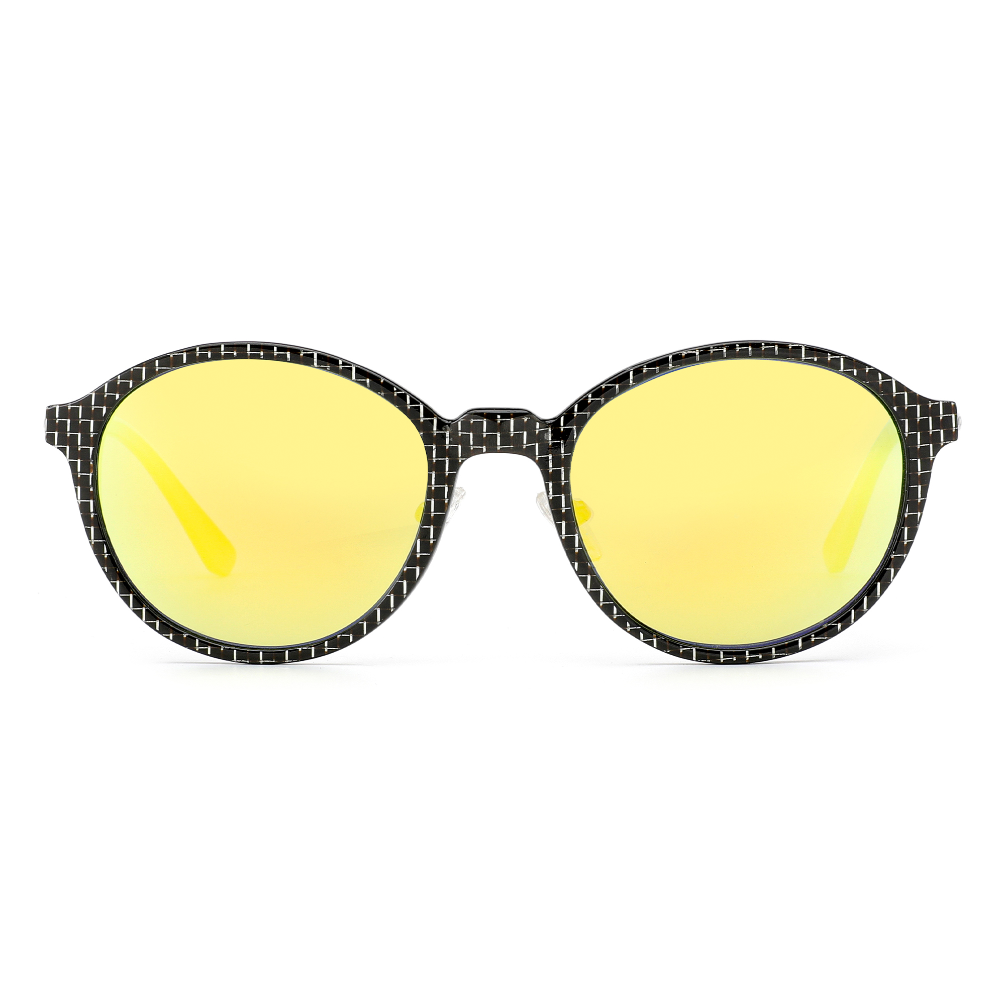 Polarized Round Sunglasses with Carbon Fiber Polarized Round Sunglasses with Carbon Fiber