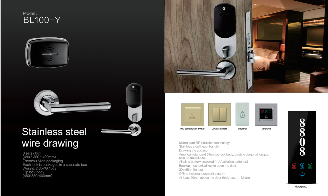 akıllı otel kilidi smart hotel lock