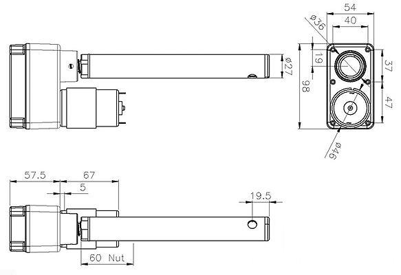 DS series ac linear actuator/ gm-p