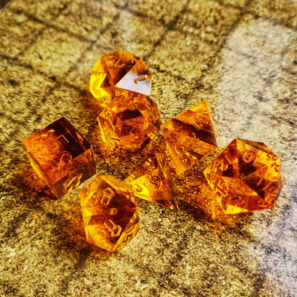 Crystal Unpainted Sharp Edged Dnd Dice Set 6 Crystal Unpainted Sharp Edged Dnd Dice Set 6