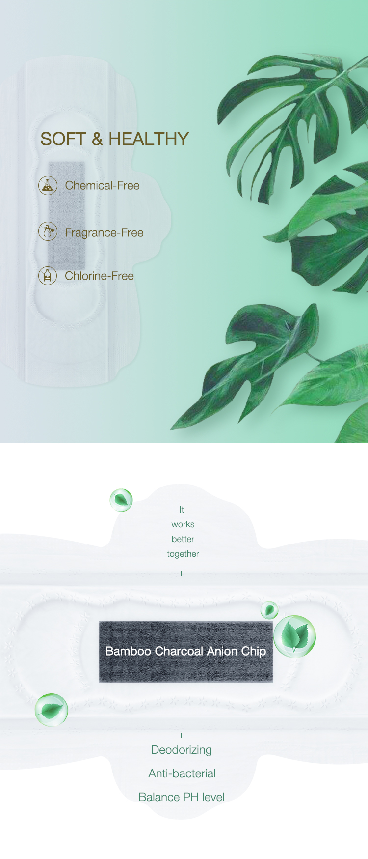 Bamboo charcoal anion pad Bamboo charcoal anion pad