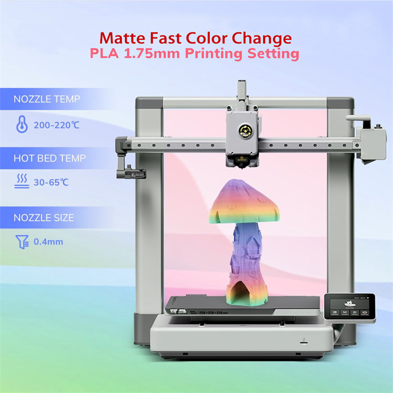 Matte Fast Color Change PLA Rainbow Filament Matte Fast Color Change PLA Rainbow Filament