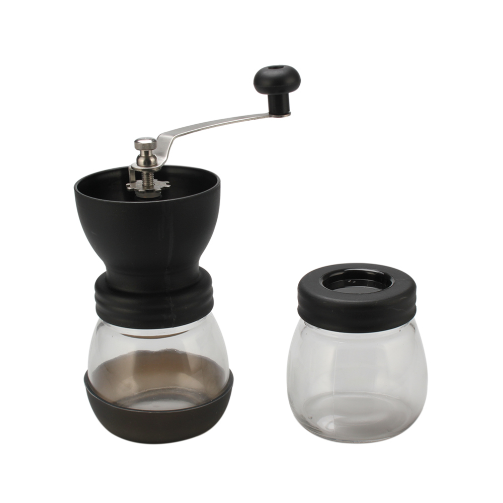 Adjustable Coffee Grinder With Two Glass Jars