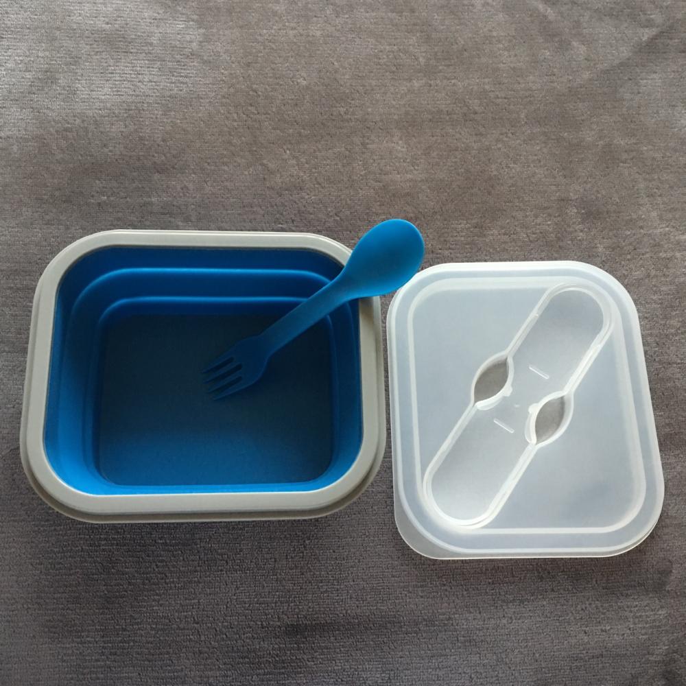 портативная коробка бенто силикона portable silicone bento box