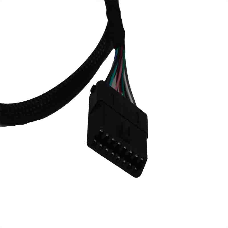 Assembled black OBD harness male to female Assembled black OBD harness male to female