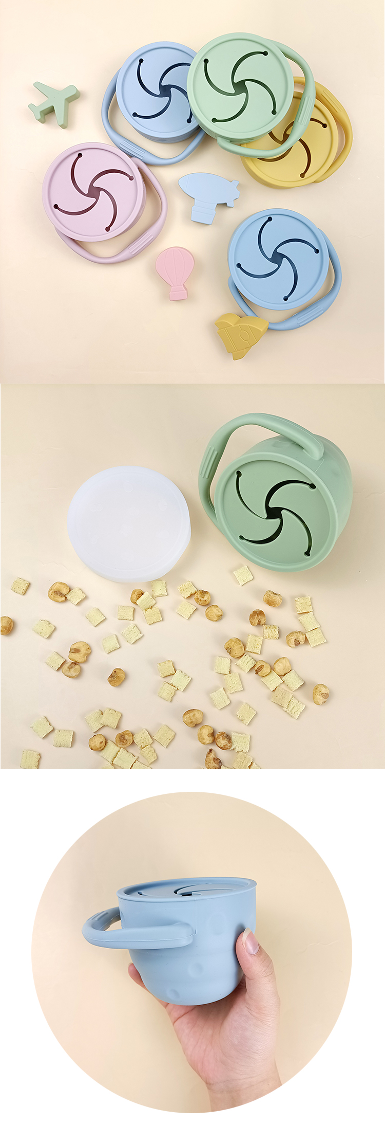 silicone snack cup MFZ-C017 silicone snack cup MFZ-C017