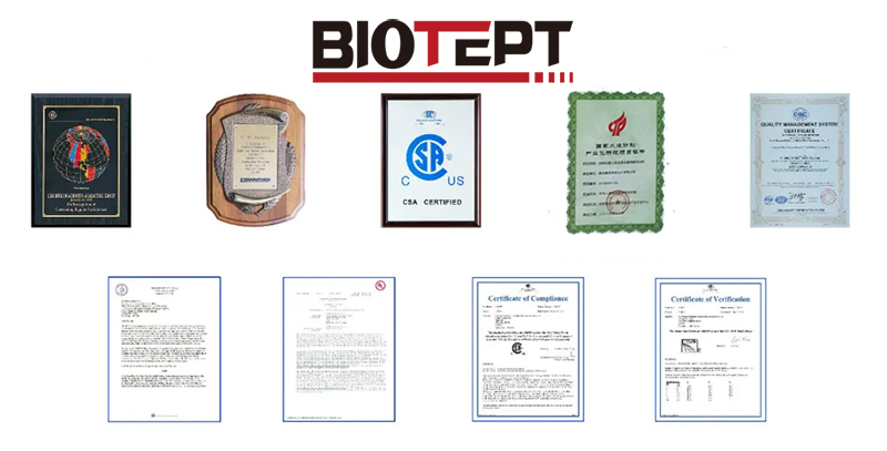 Biotept Certificate