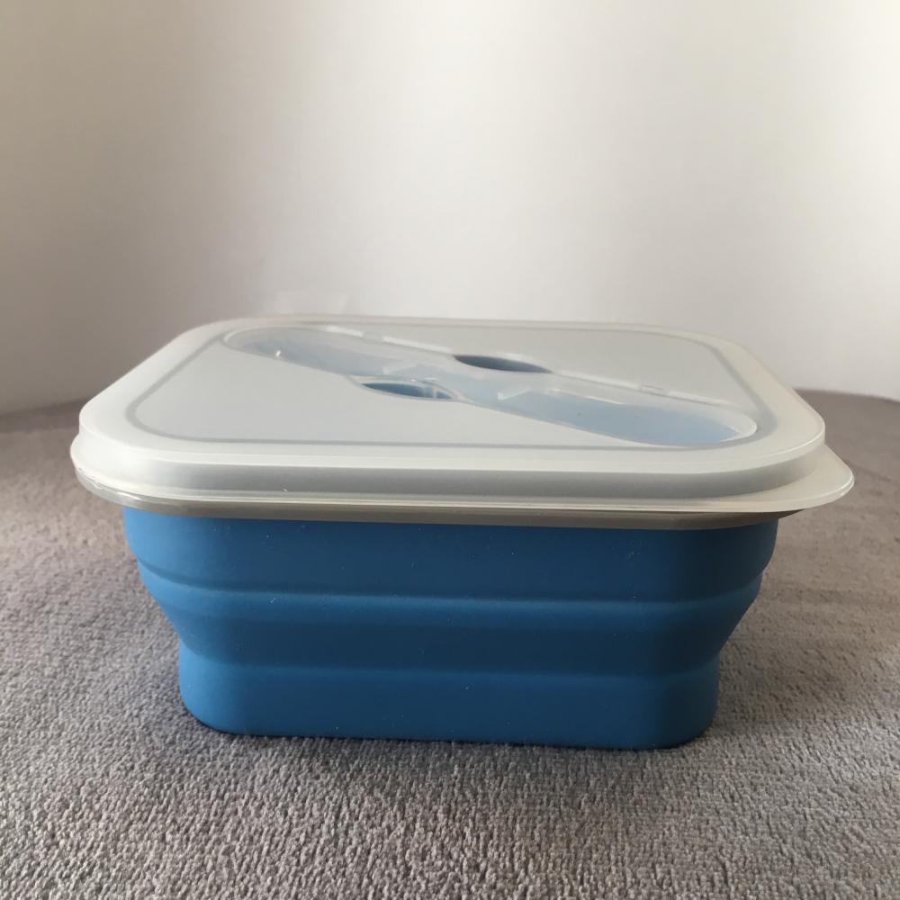 портативная коробка бенто силикона portable silicone bento box