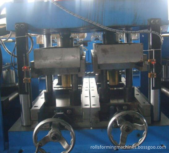 The holes and holes function of the CZ purline machines or the  CZ interchange roll forming machine
