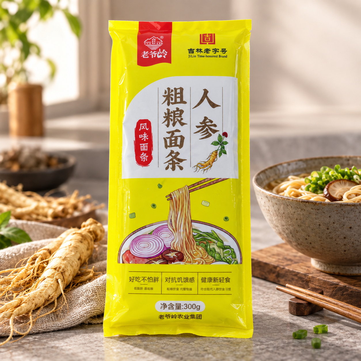 Ginseng whole grain noodles4 Ginseng whole grain noodles4