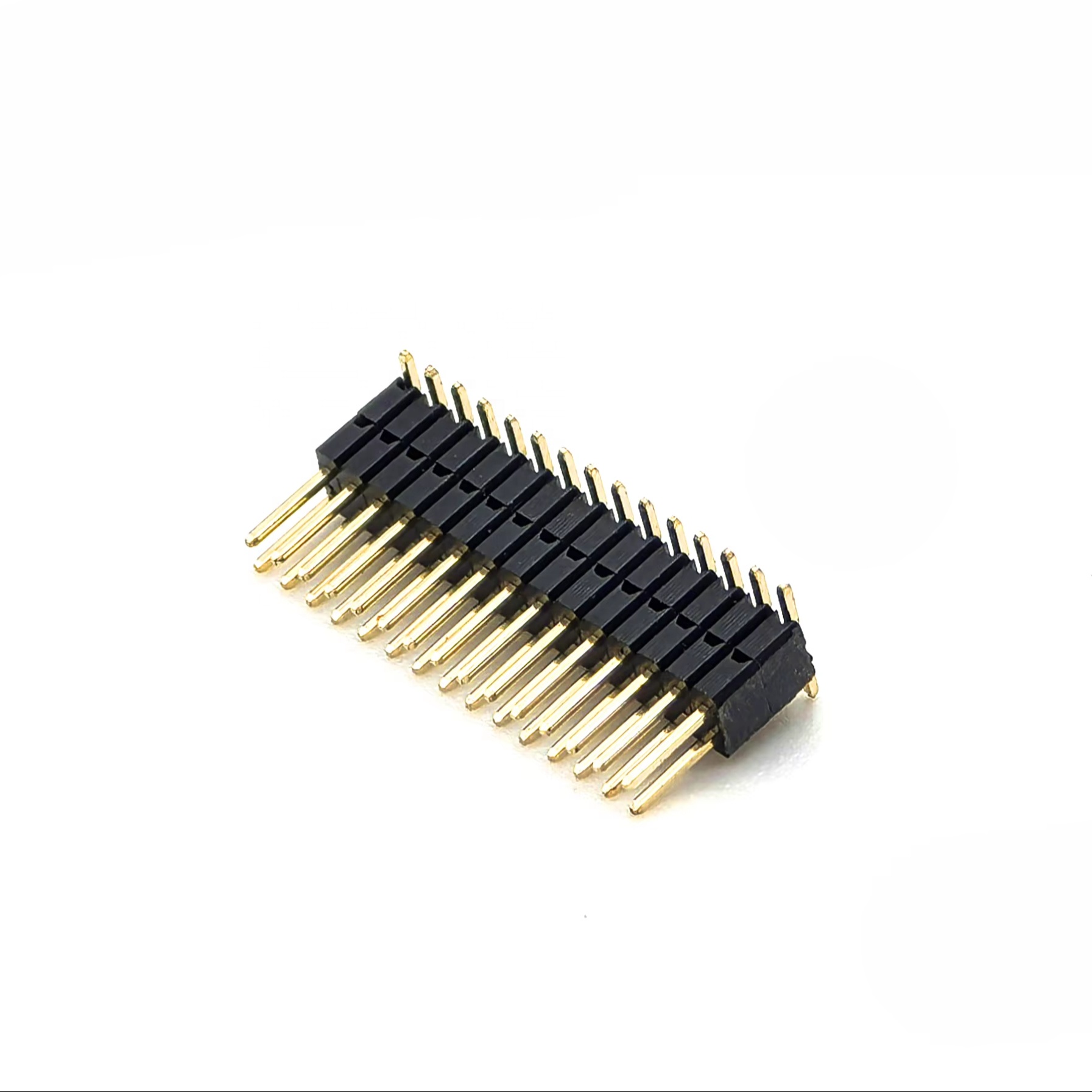 Dual Row SMT Pin Header Connector 1.27mm Pitch SQ0.4/0.46mm H2.5+2.5mm 2*15P Dual Row SMT Pin Header Connector 1.27mm Pitch SQ0.4/0.46mm H2.5+2.5mm 2*15P