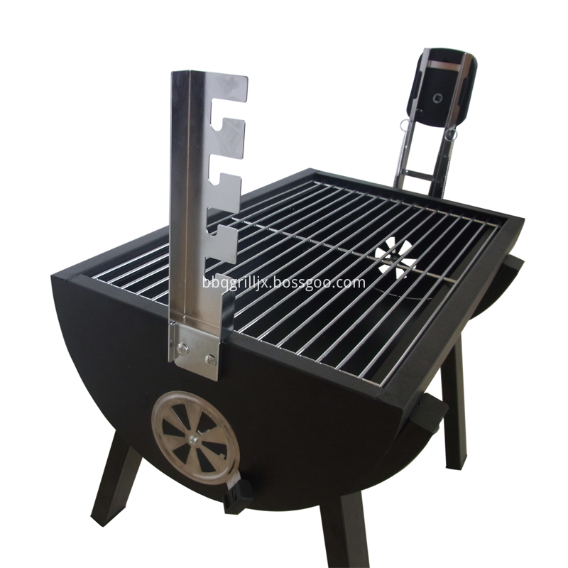 Mini Spit Roaster Side View