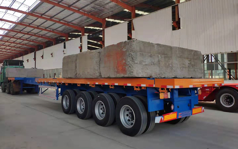 4 axle flatbed trailer