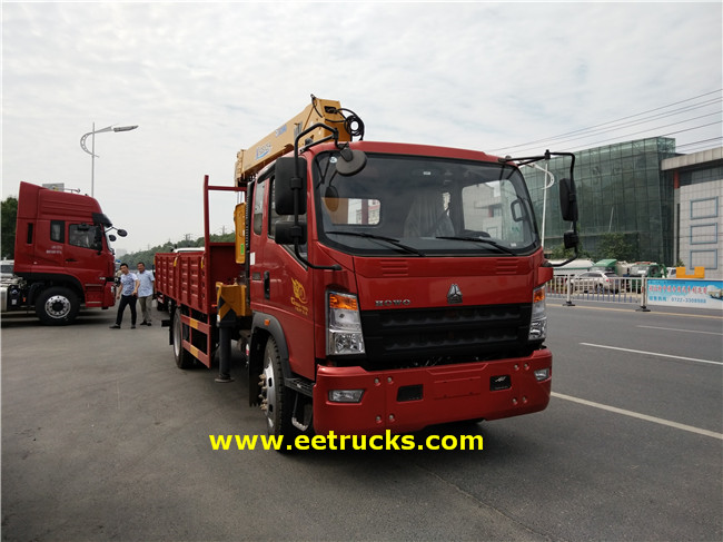 4x2 5 Ton XCMG Grue Camions 4x2 5 Ton XCMG Crane Trucks