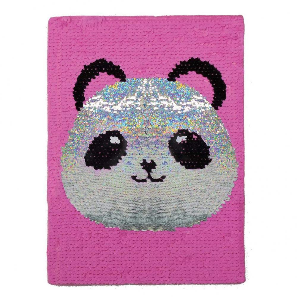 Glittery Flip Panda Sequin Notebook 2 Glittery Flip Panda Sequin Notebook 2