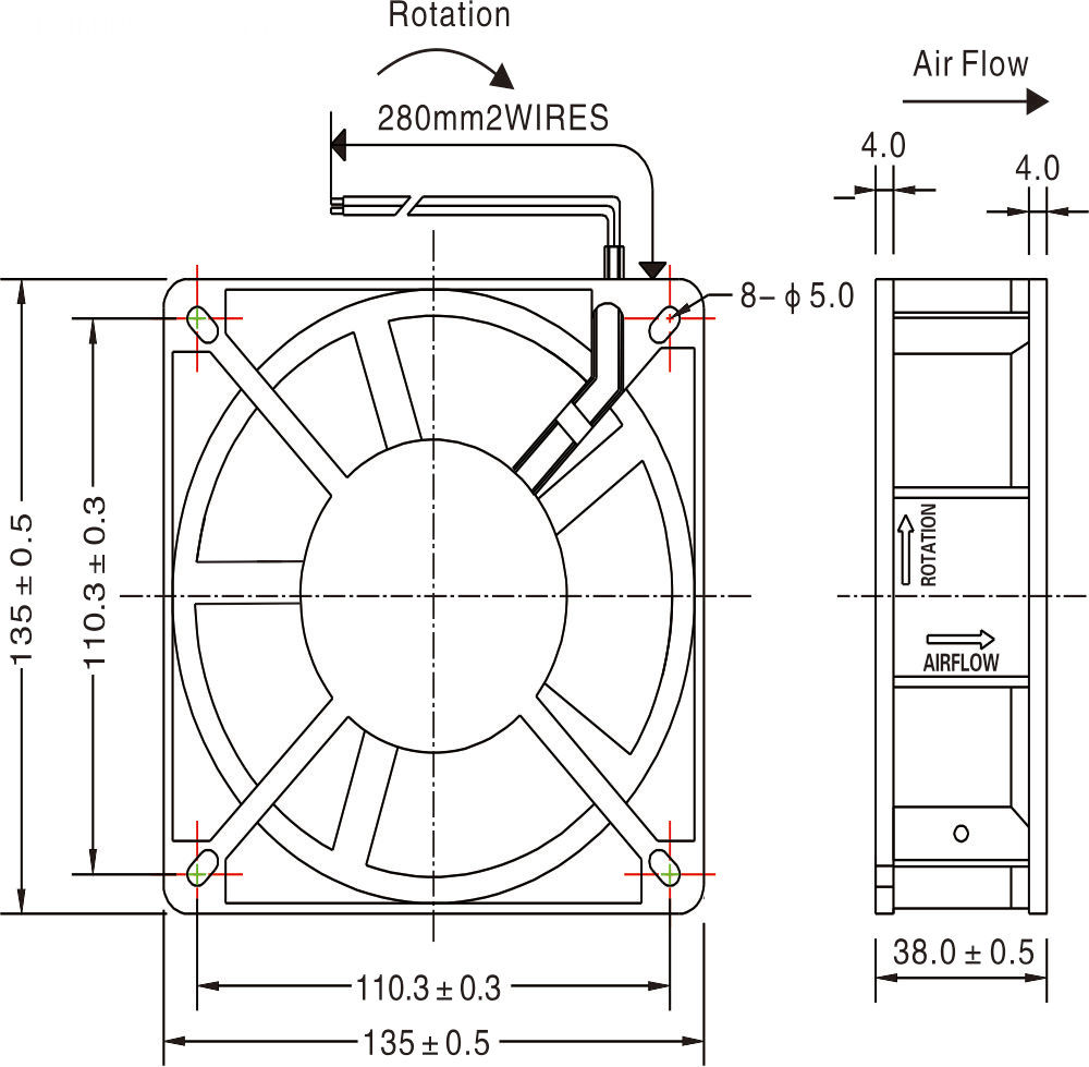 AC axial fan