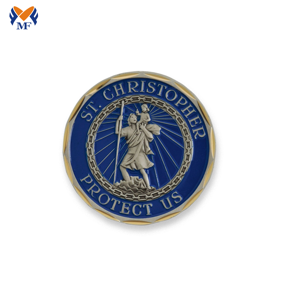 Metal Blue Coin Metal Blue Coin