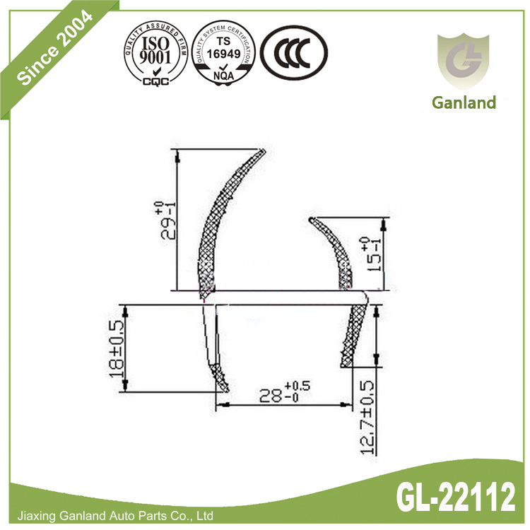 PVC H Seal Channel gl-22112 PVC H Seal Channel gl-22112