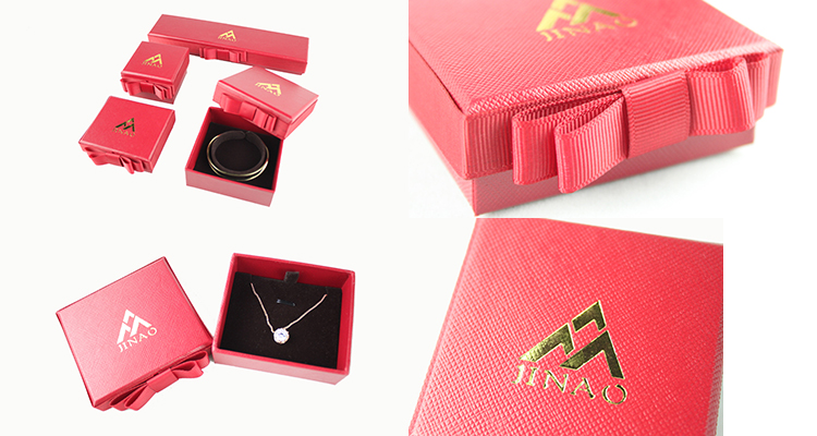 CardPaper Red Schmuckschatulle mit Band CardPaper Red Jewelry Box with Ribbon