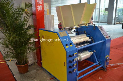 high speed automatic  cling film rewinding machine