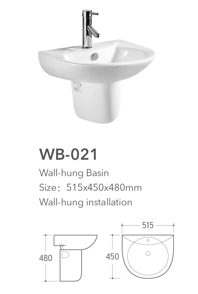 Wb 021 Wall Hung Basin