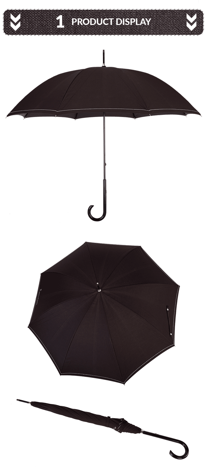 ร่มยาวสำหรับสุภาพสตรี Ladies Long Umbrella