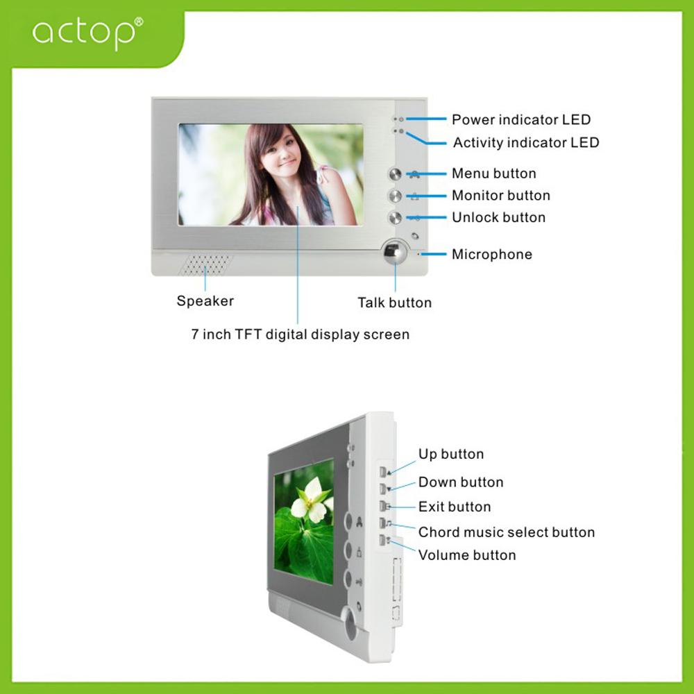 Telefone video da porta Video Door Phone