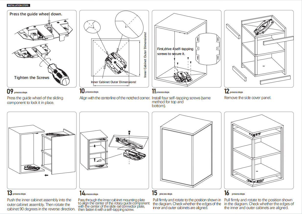 Rotating cabinet system installation instruction (2) Rotating cabinet system installation instruction (2)