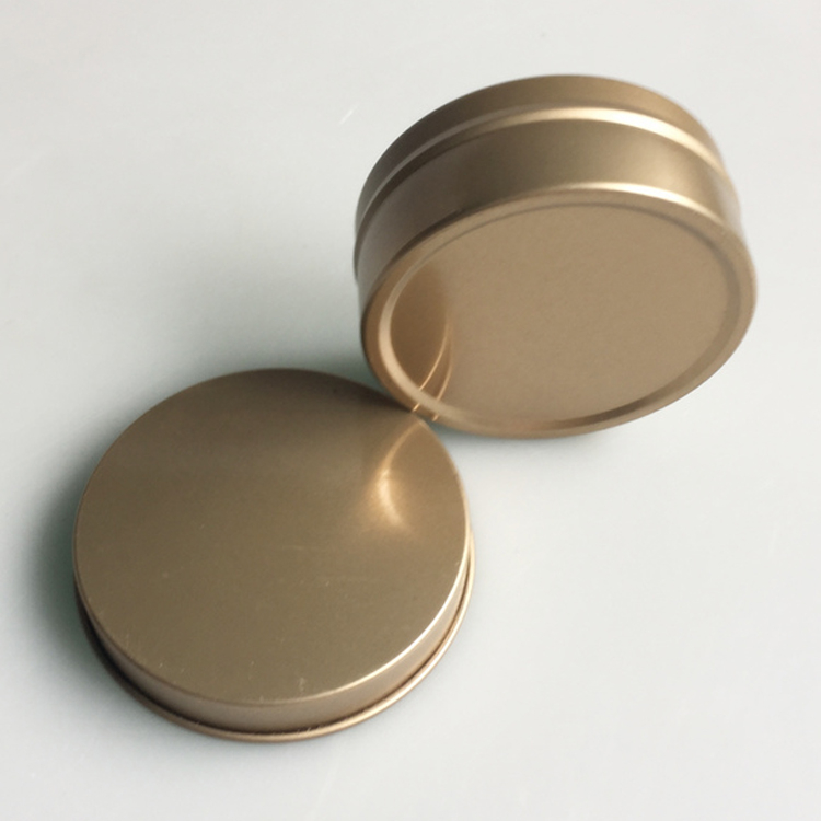 60x25mm Mini okrągłe pudełko blaszane do pakowania świec 60x25mm Mini Round Tin Box For Candle Packaging
