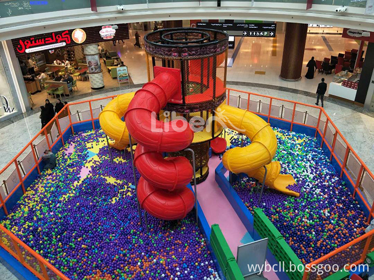 indoor playground with slide