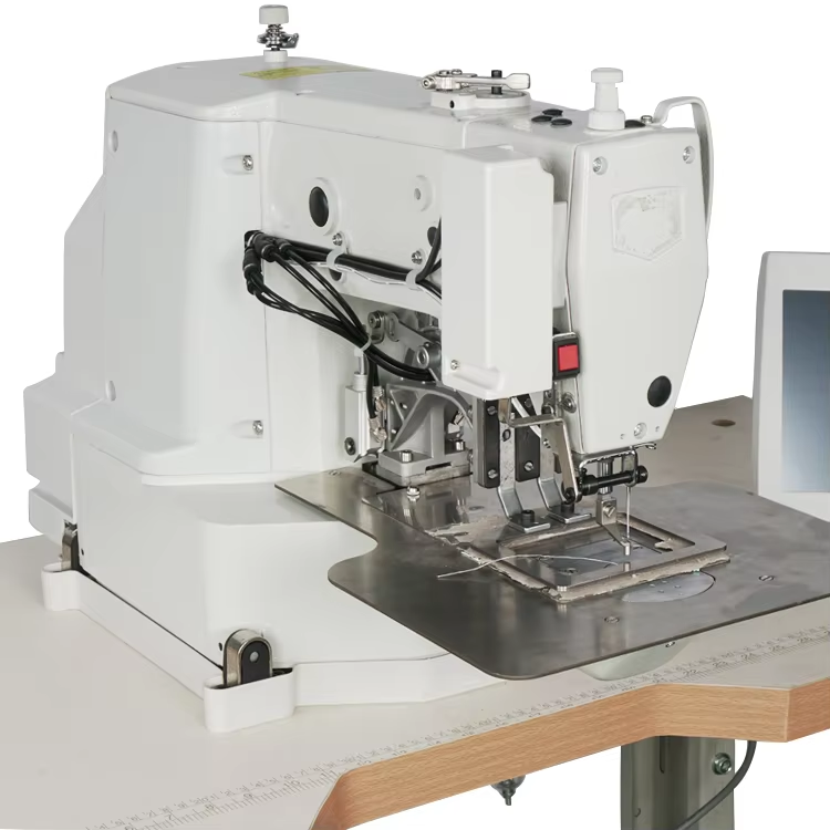 0906 Automatic Thick Material Bar Tacking Industrial Sewing Mach (2) 0906 Automatic Thick Material Bar Tacking Industrial Sewing Mach (2)