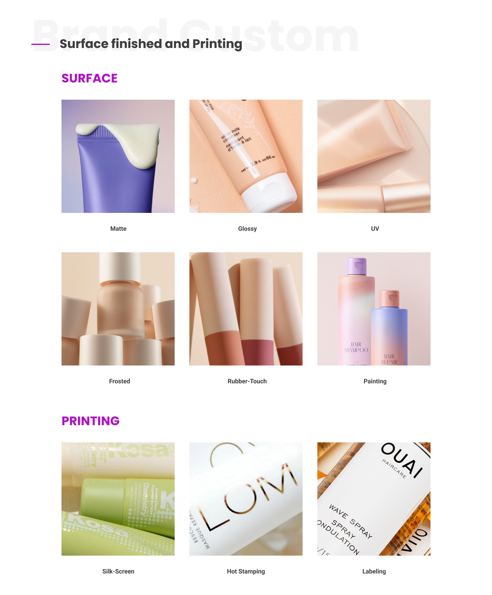suface finishing and printing suface finishing and printing