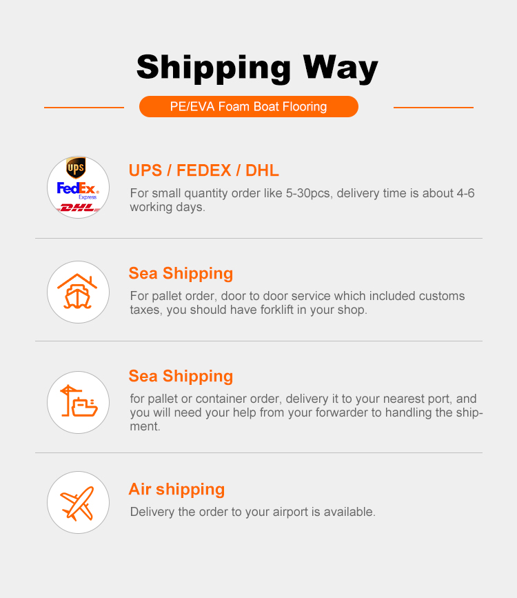 Fast shipping of EVA foam decking directly from factory to customers Fast shipping of EVA foam decking directly from factory to customers