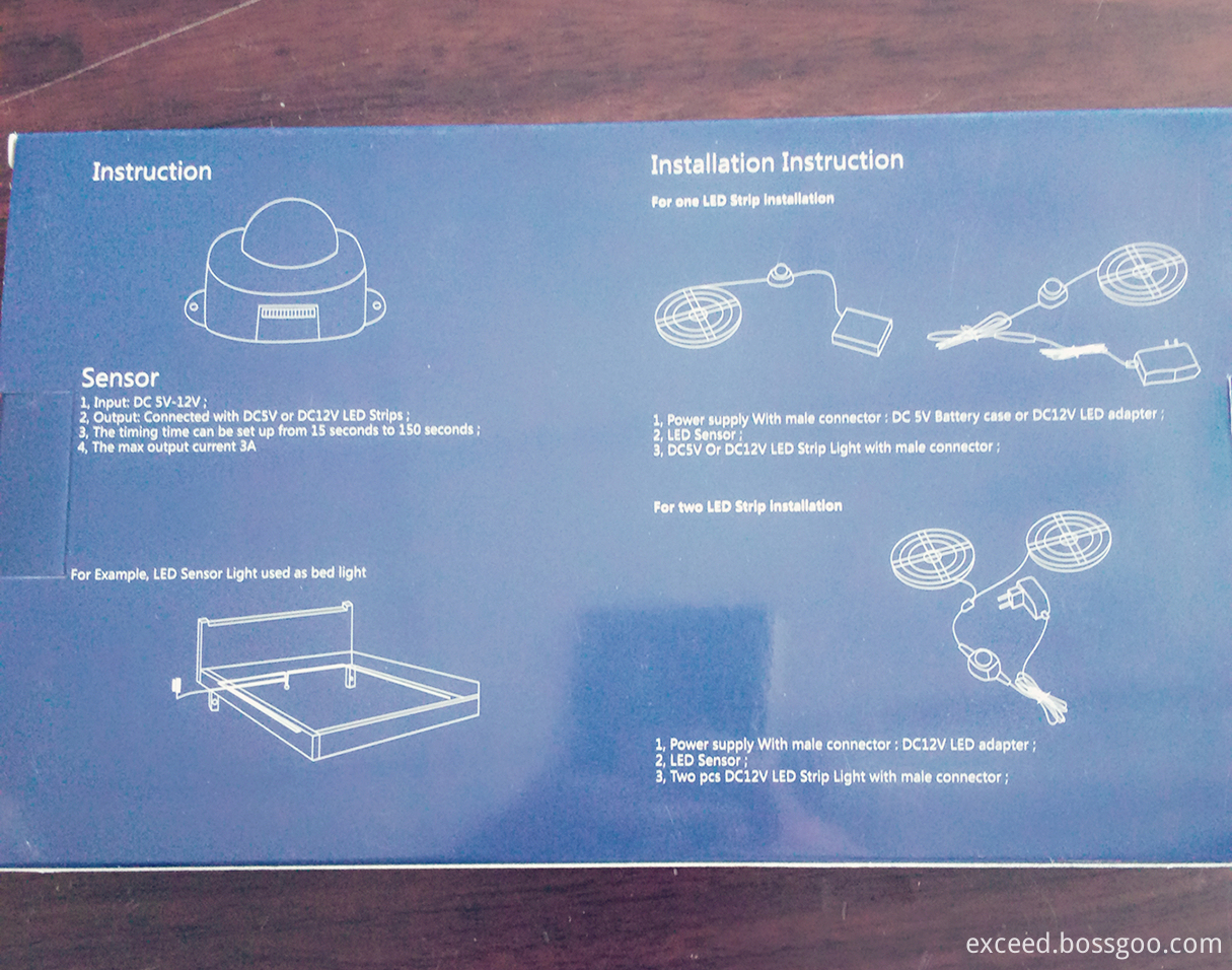 Sensor LED Bed Light