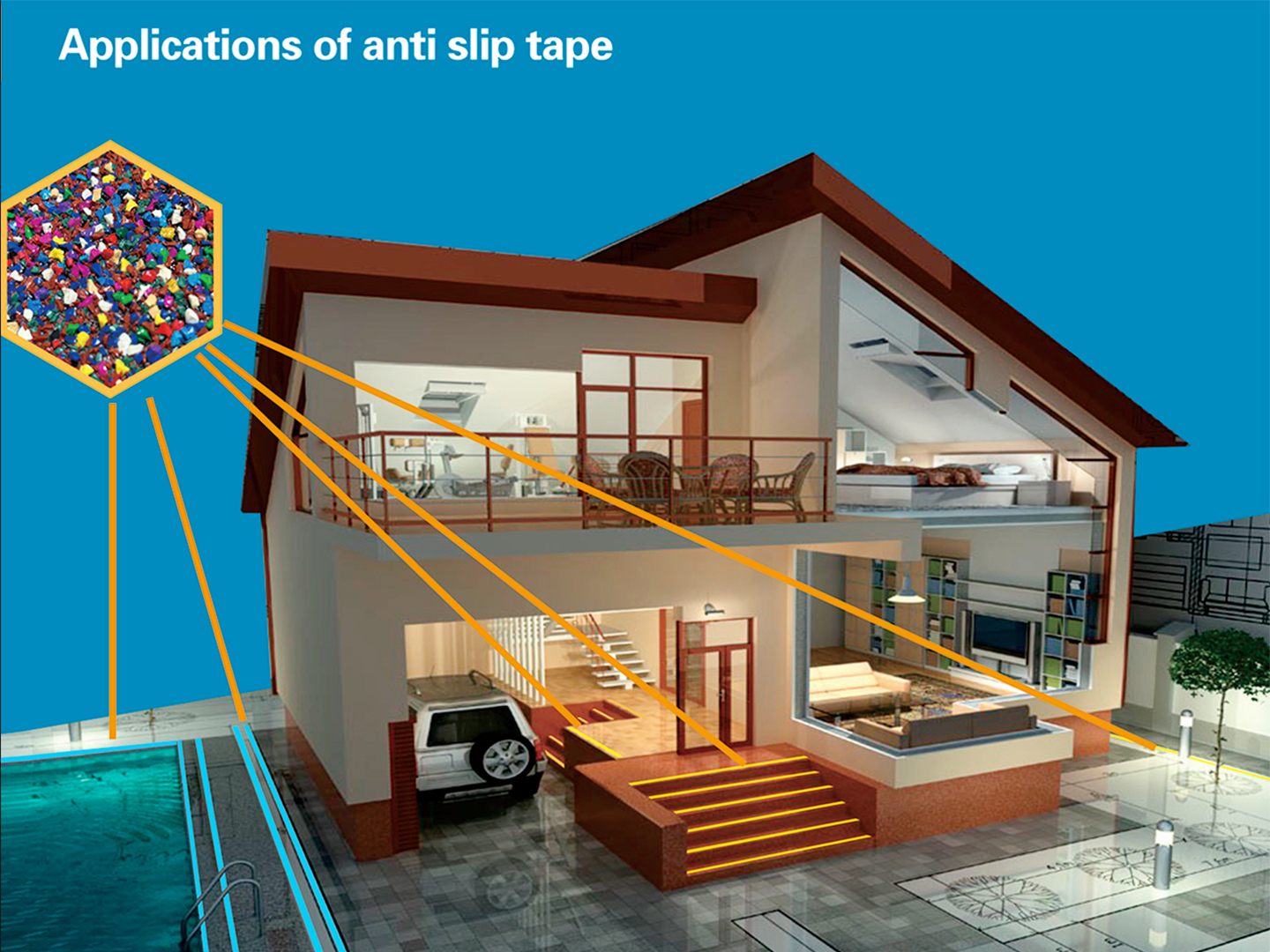 Rubber Anti Slip Tape Rubber Anti Slip Tape