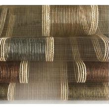 China Chenille del fabricante rayada con las telas de la cortina del Organza de la gasa escarpada para la tapicería