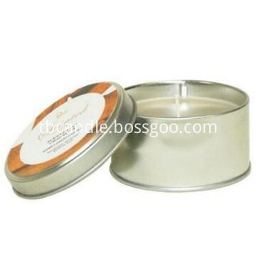 Yes handmade natural soy wax white candles in tin