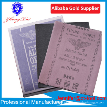 Flying Wheel Brand Aluminium Oxide Abrasive Cloth Sheet For Cleaning Engine Parts China Manufacturer