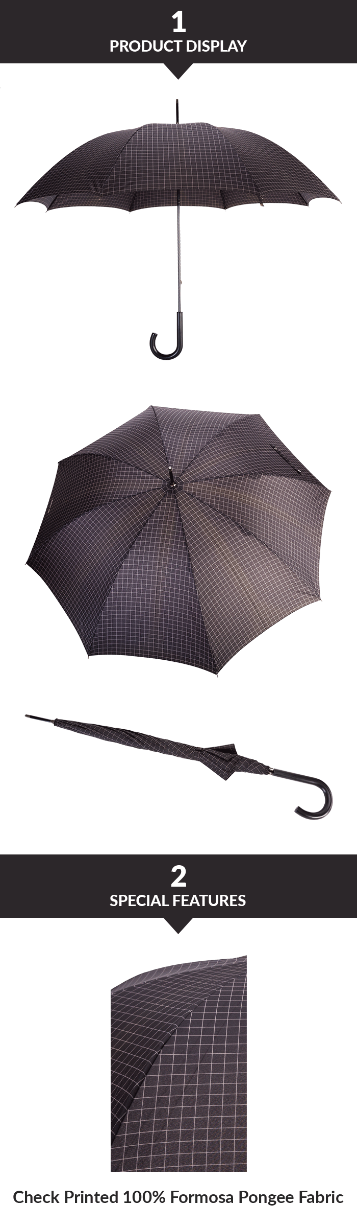 ร่มฝนตก stick rain umbrella