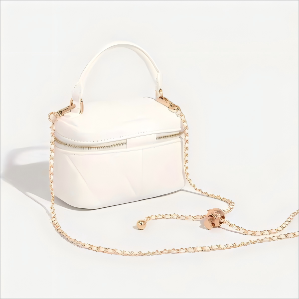 2025 Summer Fashion Striped Chain Box Handbag 2025 Summer Fashion Striped Chain Box Handbag