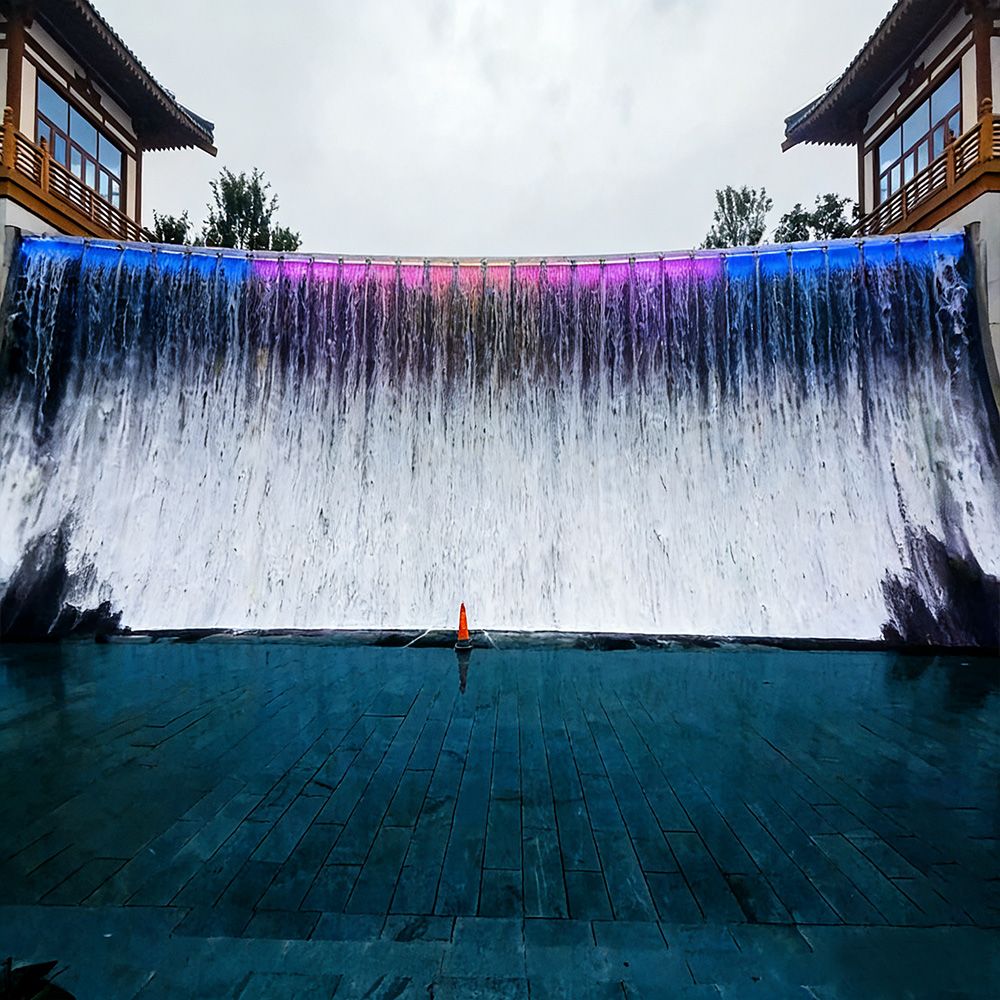 Water curtain waterfall Water curtain waterfall