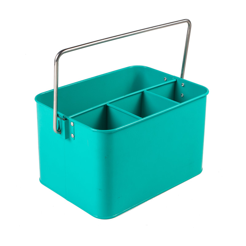 Square Metal Utensil Holder Tool Caddy