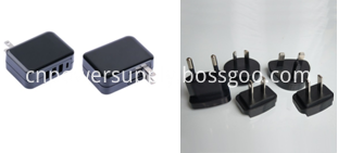 interchangeable plug USB wall charger