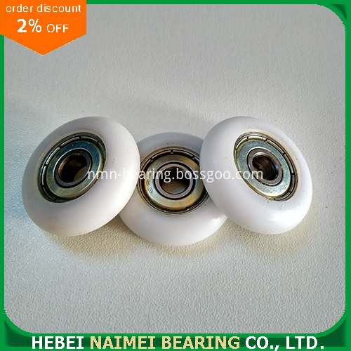 608zz 626zz 625zz convex round plastic roller