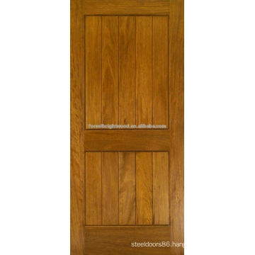 2 Panel Mahogany Solid Wood Door Design China Manufacturer